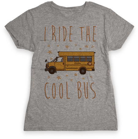 I Ride The Cool Bus Womens T-shirt - My Lazy Magical Girl Costume T-shirt: Funny T-shirt (484x484), Png Download