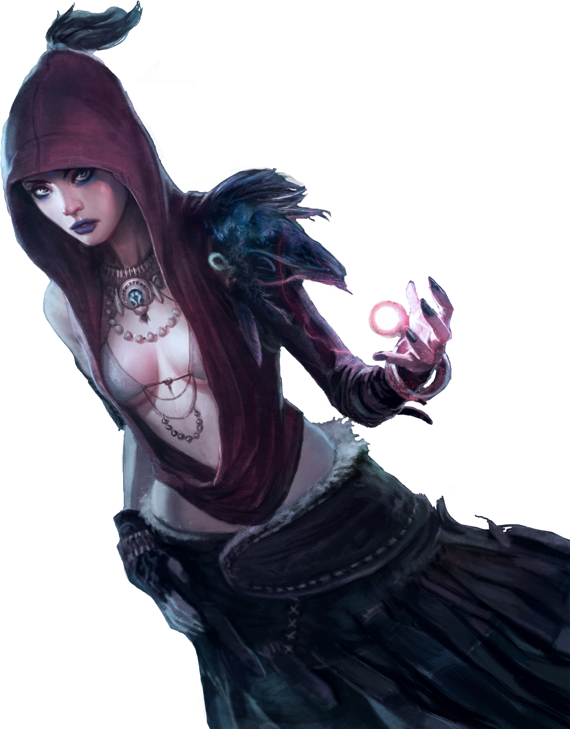Morrigan1 - Morrigan Dragon Age Concept Art (2000x2450), Png Download
