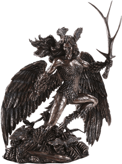 Bronze Warrior Morrigan Statue - Morrigan Statue (555x555), Png Download