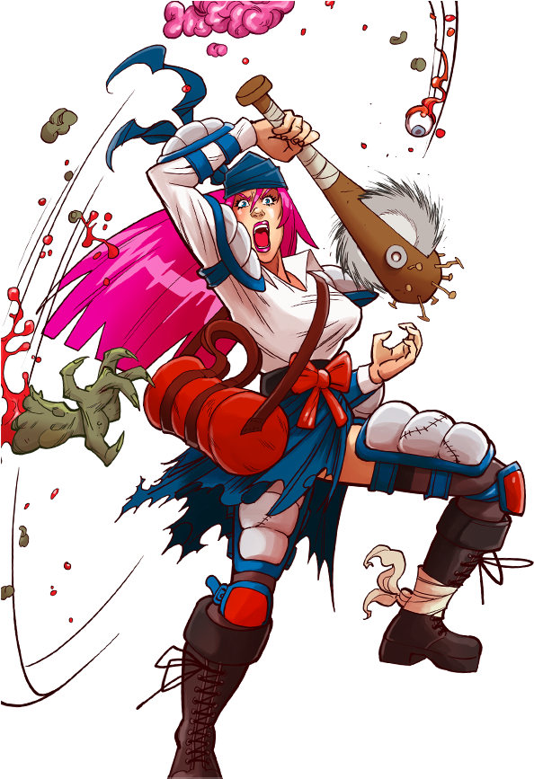 Allstars Morrigan N3 Hd - Cartoon (673x913), Png Download