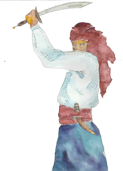 Taller Luna Y El Viaje Extraordinario - Painting (432x600), Png Download