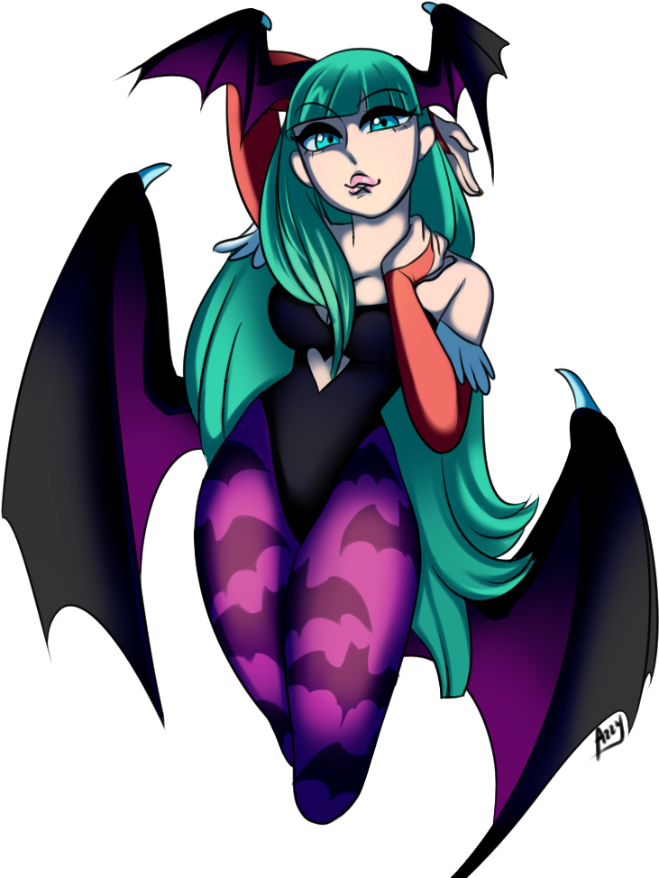 Morrigan~ - Cartoon (768x1024), Png Download