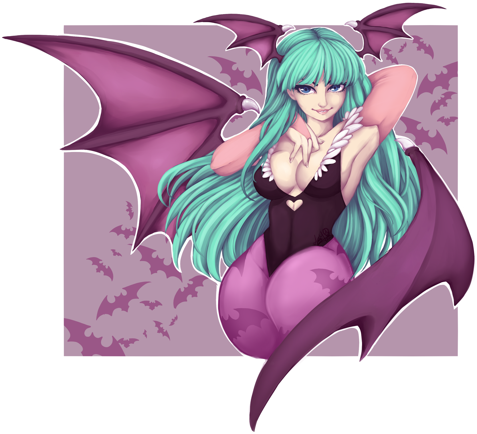 Morrigan - Painting (1700x1553), Png Download