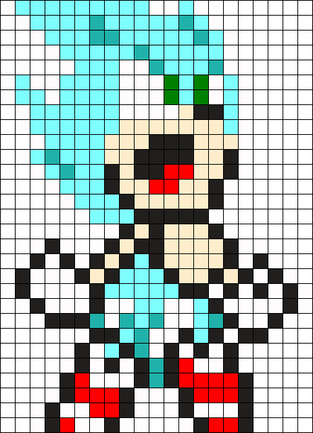Hyper Sonic Perler Bead Pattern / Bead Sprite - Sonic Pocket Adventure Super Sonic Sprites (442x610), Png Download
