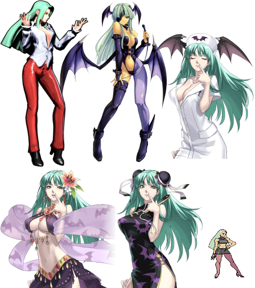 Morrigan - Morrigan Darkstalkers Alternate Costume (500x566), Png Download