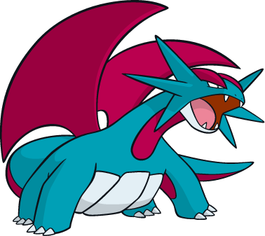 Salamence Dream World - Salamence Png (378x337), Png Download