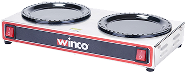 Winco Ecw-2 Coffee Warmer - Winco - Ecw-2 - Double Burner Electric Coffee Warmer (400x400), Png Download