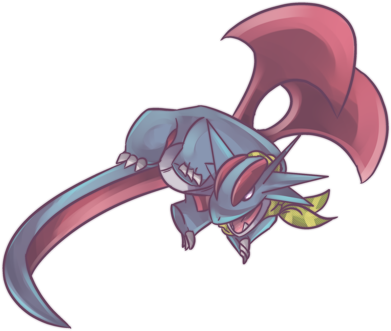 Salamence - Tumblr - Salamence Fanart Png (1280x1093), Png Download