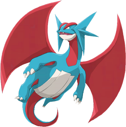 [cj Thread] Cookie Jar - Salamence Transparent Background (448x449), Png Download