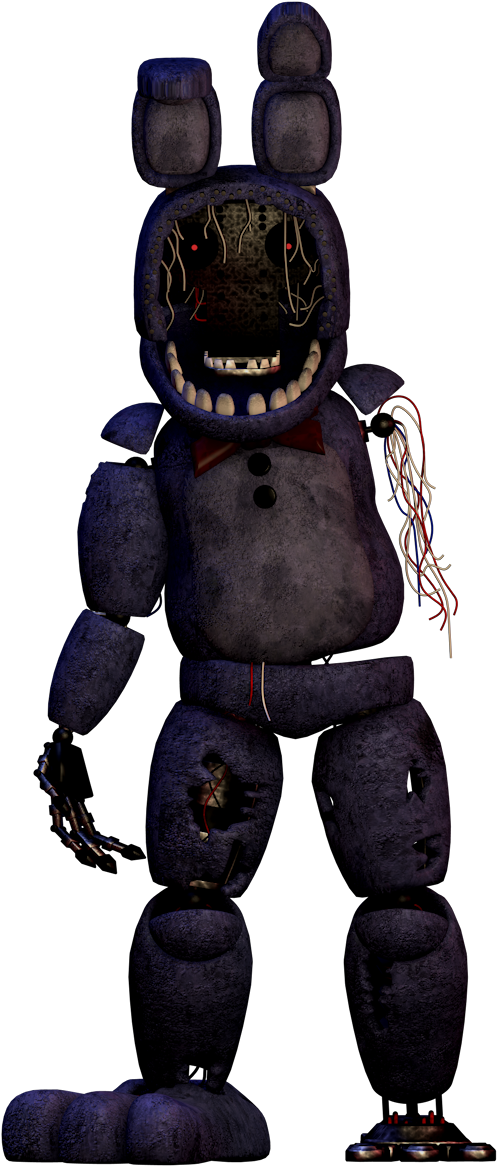 Model[c4d] Withered Bonnie Pose Recreation - Withered Bonnie Png (511x1171), Png Download