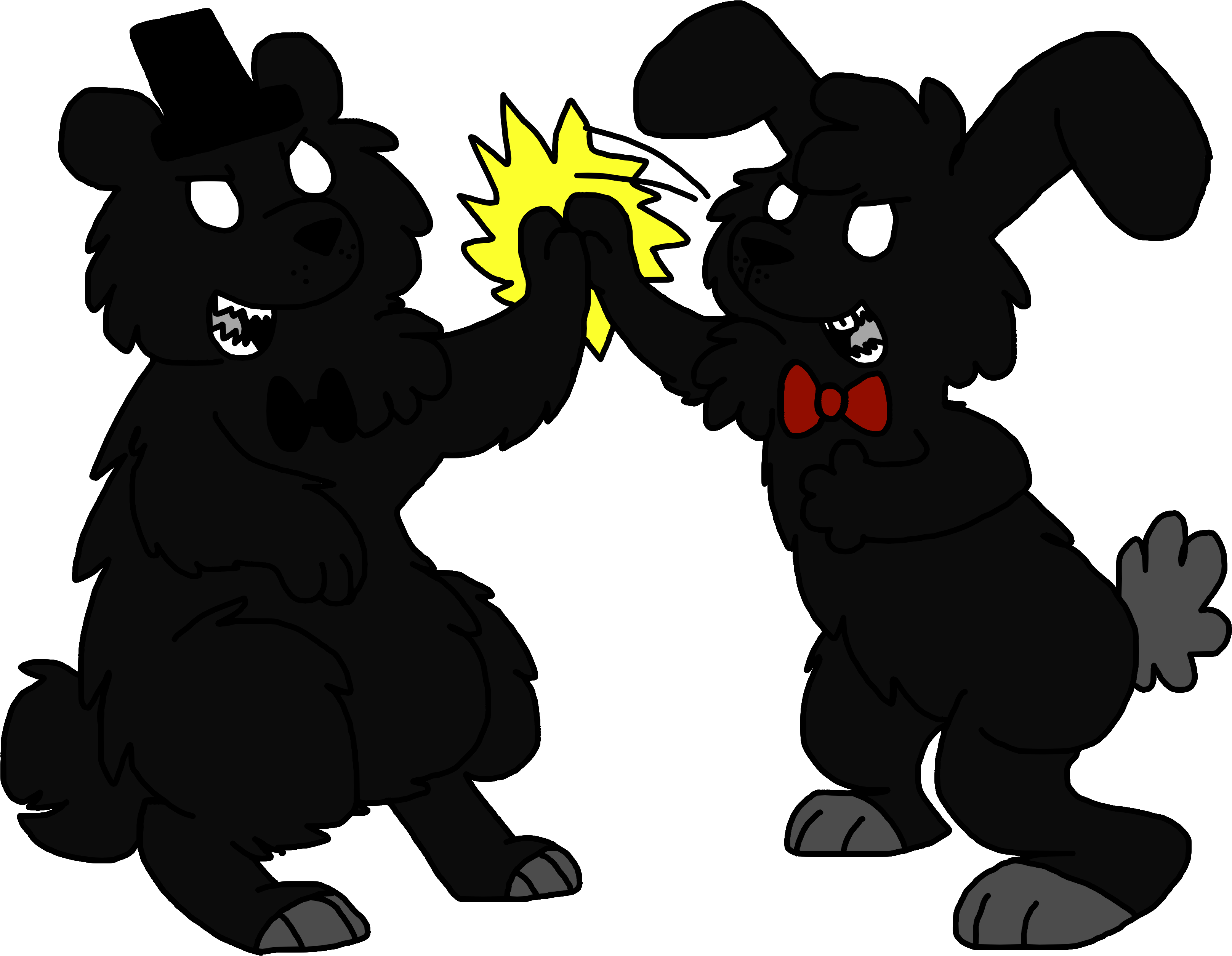 Shadow Freddy And Shadow Bonnie - Shadow Freddy X Shadow Bonnie (4000x3000), Png Download
