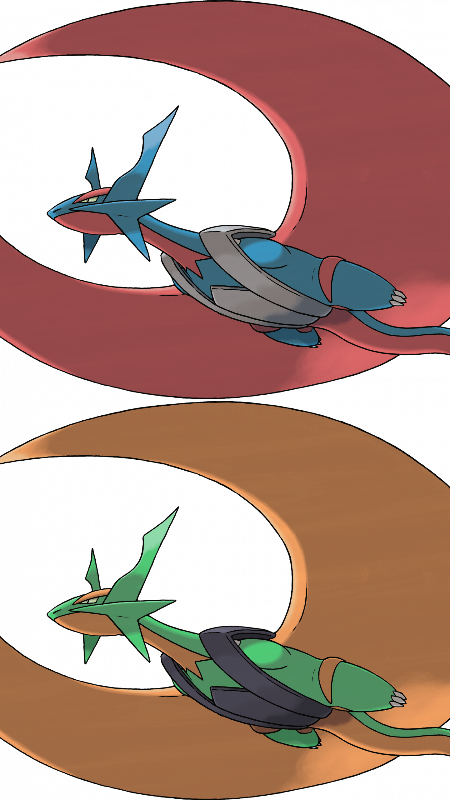Mega Salamence Wallpaper - Salamence Mega Evolution (1440x2560), Png Download