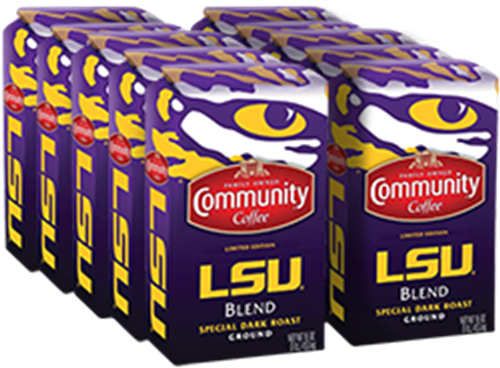Ground Lsu Blend - Community Coffee Lsu Blend (600x400), Png Download