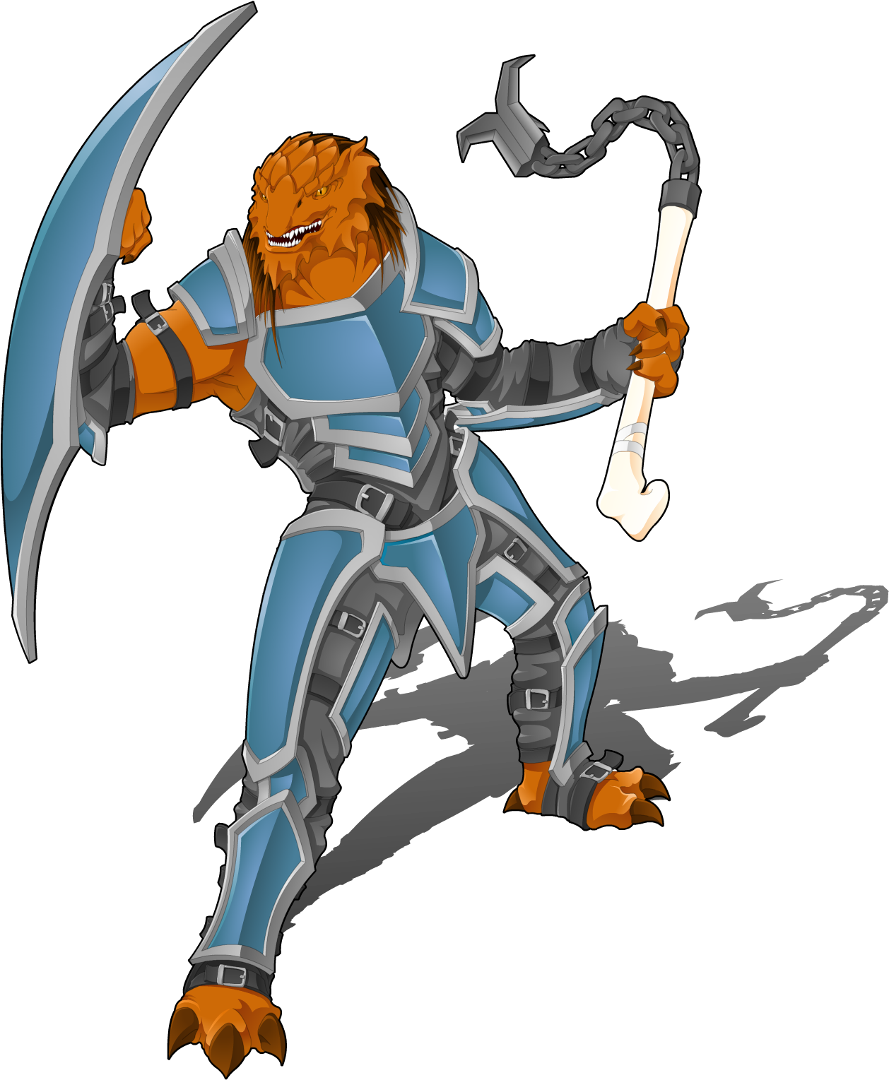 Dragonborn Drawing Realistic - Dragonborn Paladin Png (1258x1529), Png Download