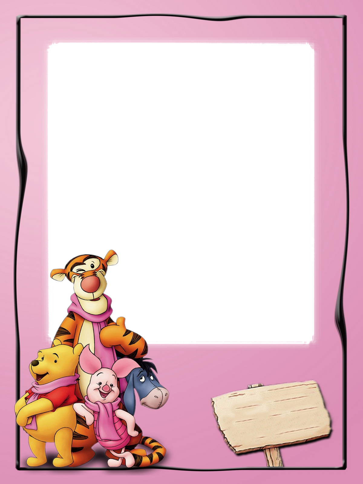 Marcos Gratis Para Fotos En Formato Png Buena Calidad Winnie The Pooh Frame Full Size Png Download Seekpng
