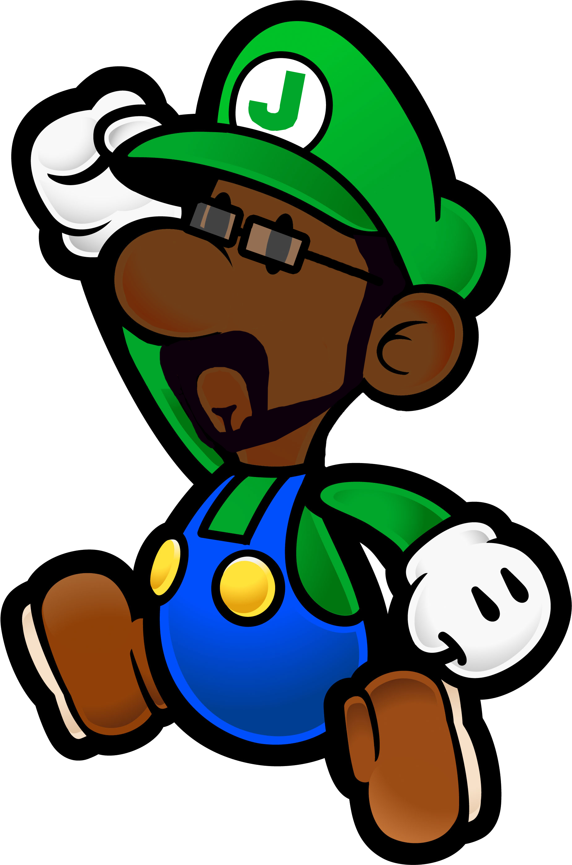 Big Jon -weegee - Mario And Luigi 2d (2048x3000), Png Download