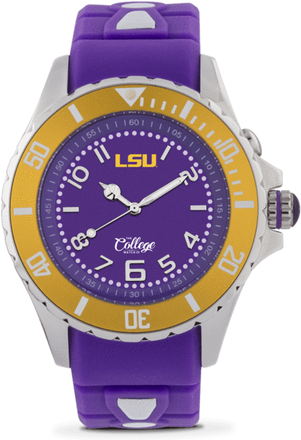 Lsu Tigers Watch - Kyboe 2833406 Florida Gators 55mm Stainless Steel 3-hand (600x638), Png Download