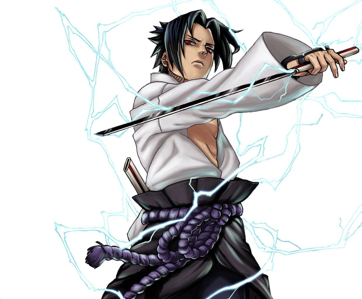 Free Sasuke Chidori Png (1239x1024), Png Download