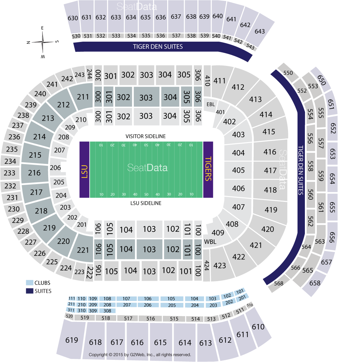 Click Section To See The View - Lsu Tigers Football (1102x1182), Png Download