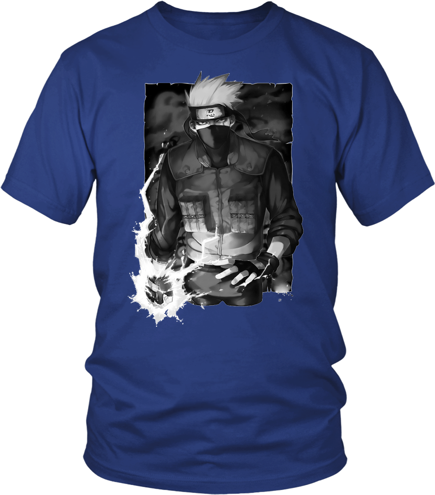 Kakashi 's Chidori -men Short Sleeve T Shirt - Union Jack Hi Top Tee Sneakers | British Flag T-shirt (1000x1000), Png Download