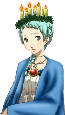 Chidori Looks Away And Sighs - Fuuka Christmas (400x400), Png Download