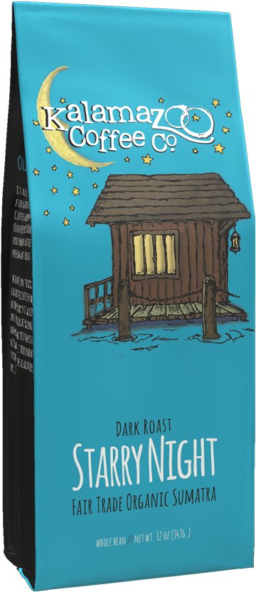 Starrynight - Kalamazoo Coffee Fto Starry Night Sumatra Dark Roast (1000x1000), Png Download