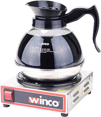 Winco Ecw-1 Coffee Warmer - Winco - Ecw-1 - Single Burner Electric Coffee Warmer (400x400), Png Download