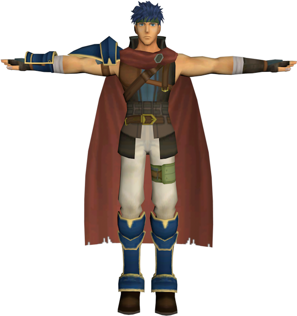 Download Zip Archive - Ike Fire Emblem T Pose (750x650), Png Download