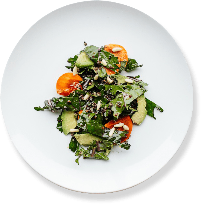 Plato Png Slide - Salad (672x683), Png Download