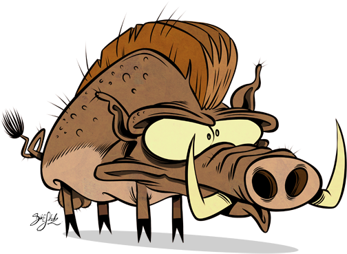 Hog Clip Clip Art Library - Crash Bandicoot Hog Png (573x405), Png Download