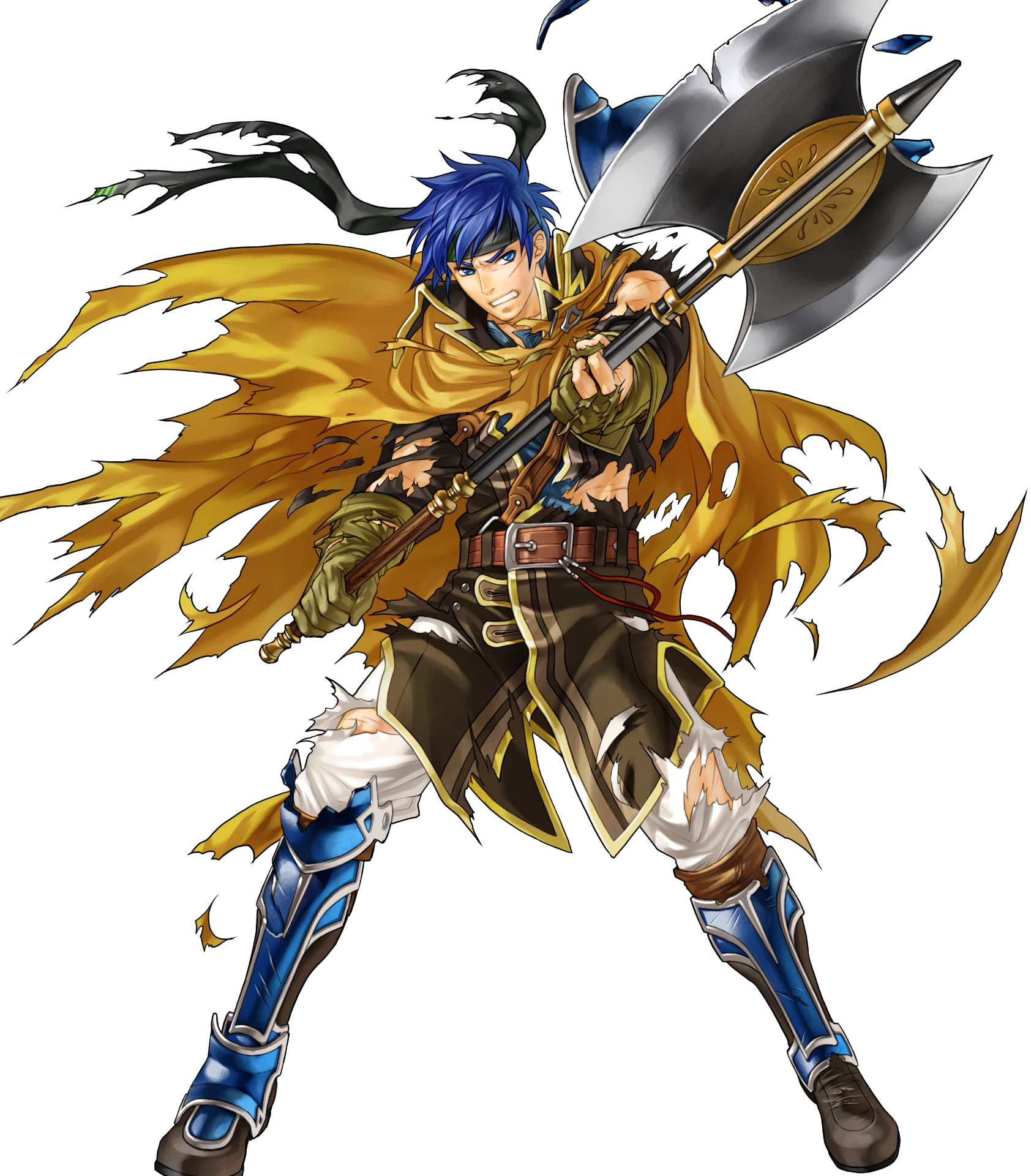 His Injured Art Isn't Showing Nearly Enough Skin, Particularly - Fire Emblem Heroes Ike (1684x1920), Png Download
