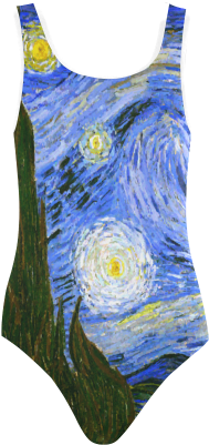 Van Gogh Starry Night Tree Vest One Piece Swimsuit - Vincent Van Gogh (500x500), Png Download