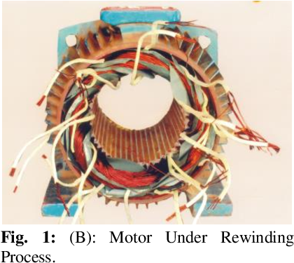 Motor As Re Assembled And Made Ready For Workshop Test - Electric Motor (484x379), Png Download