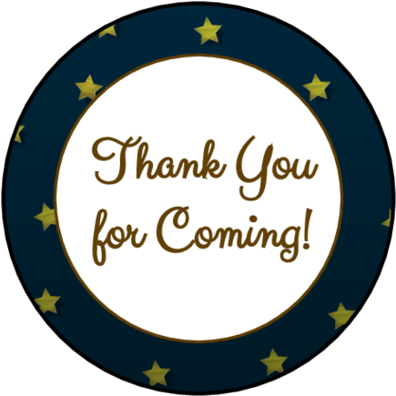 Starry Night Party Favor Labels - Party Favor (500x500), Png Download