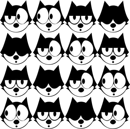 I Just Realized This Looks Exactly Like My Drawing, - Felix The Cat Png (454x448), Png Download