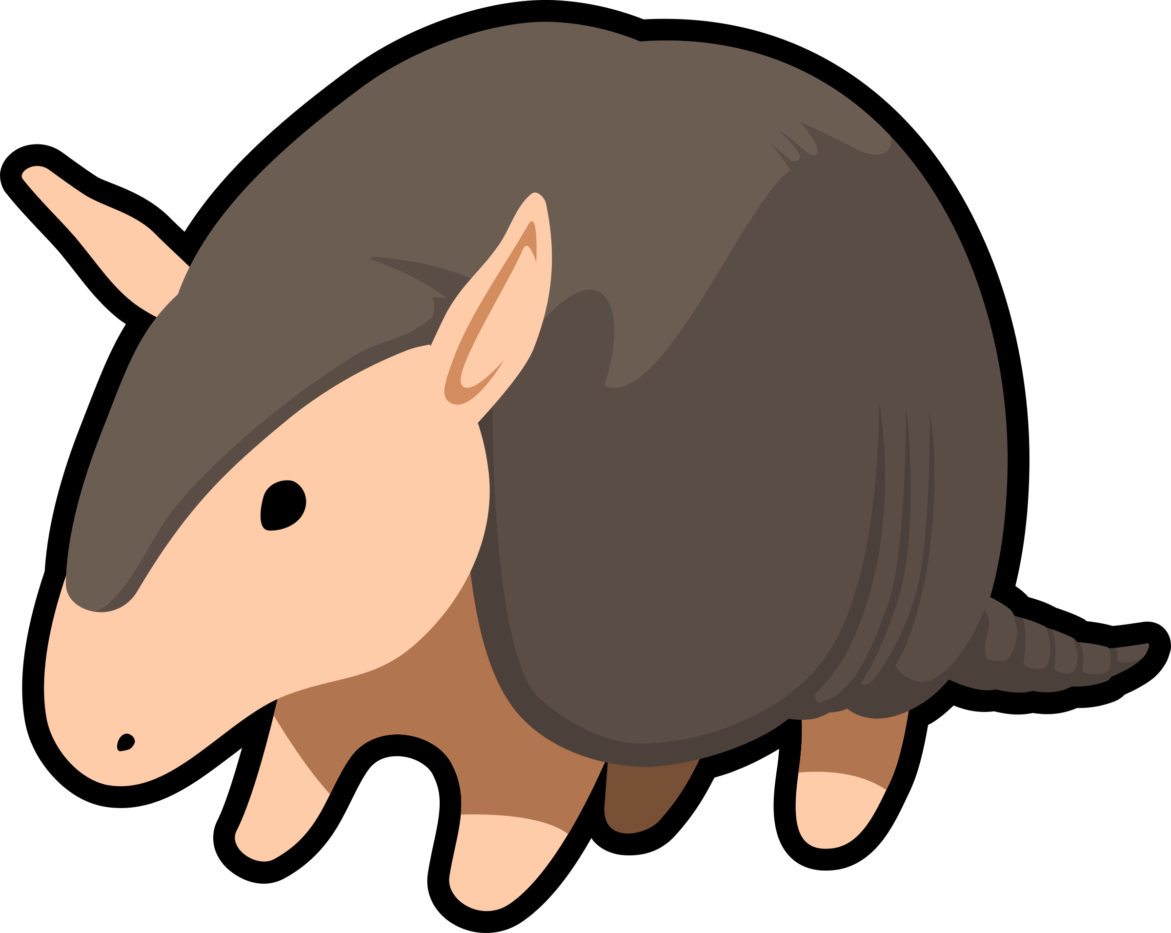 Stock Armadillo Clipart - Armadillo Clip Art (2400x1912), Png Download