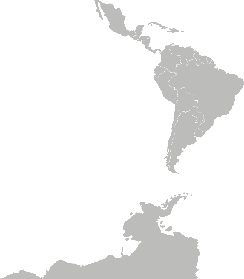 Central America Map Png - Latin America Map Transparent (817x936), Png Download