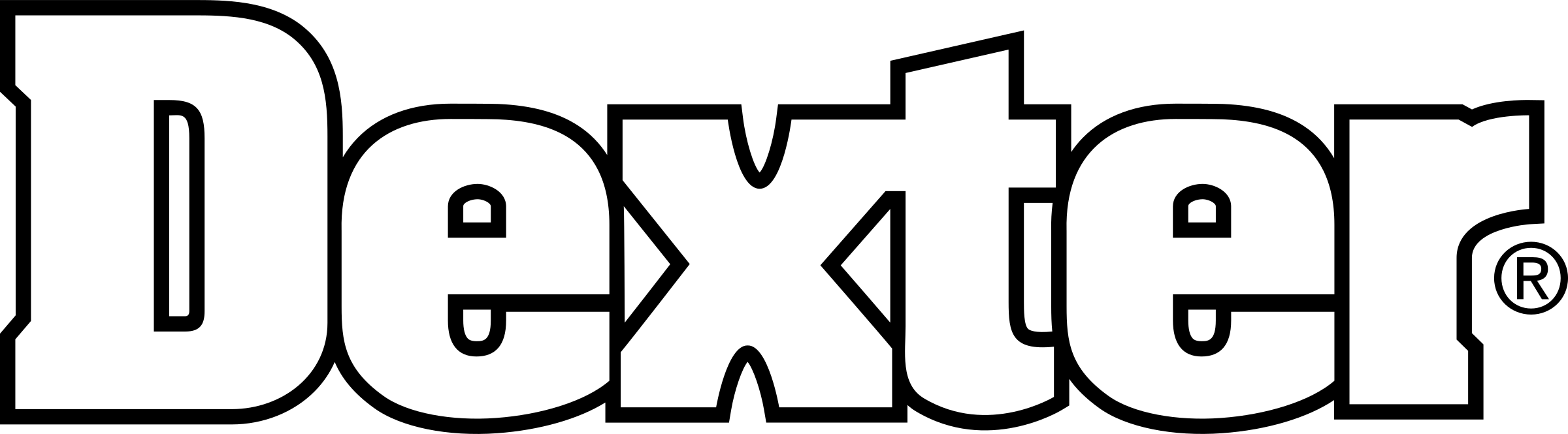 Dexter Logo Png Transparent - Dexter Logo (2400x665), Png Download