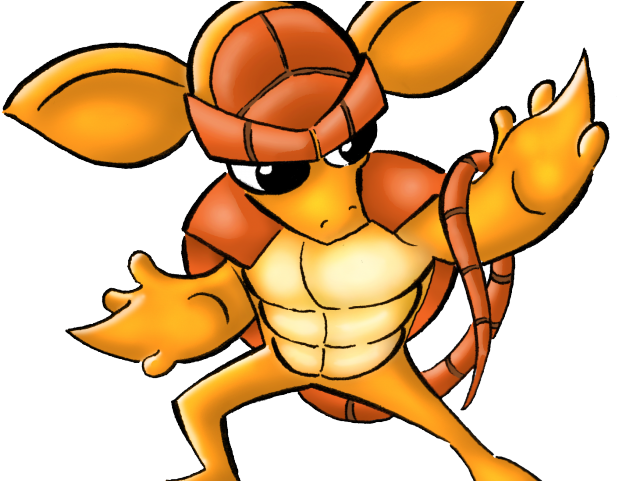 Armadillo Clipart Animated - Armadillo Cartoon (640x480), Png Download