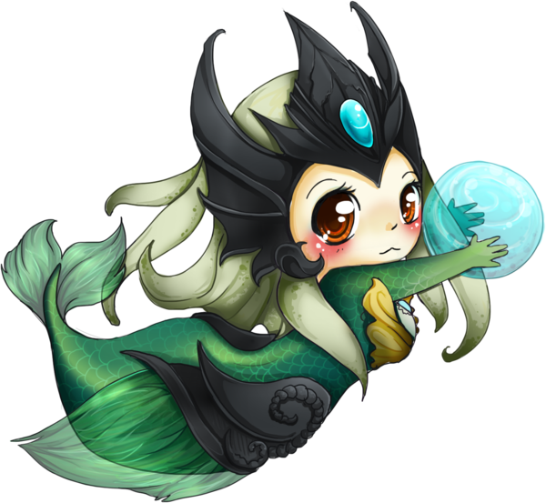 League Of Legends By *linkitty On Deviantart - Mini Nami Lol (600x553), Png Download
