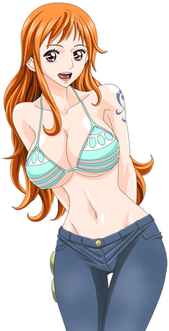 Nami One Piece Png (325x465), Png Download
