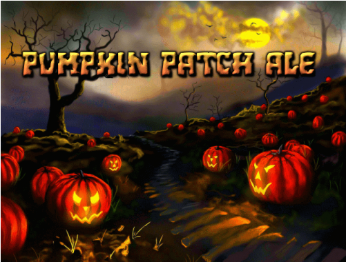 Pumpkin Patch Ale - Pumpkin Patch At Night (500x500), Png Download