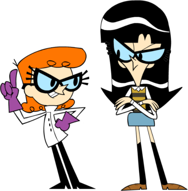Mandark And Dexter As Girls-yup314 - Dexter's Laboratory Genderbend (600x611), Png Download