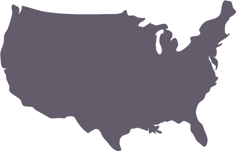 Nationwide Shipping - Usa Map Outline Color (800x700), Png Download