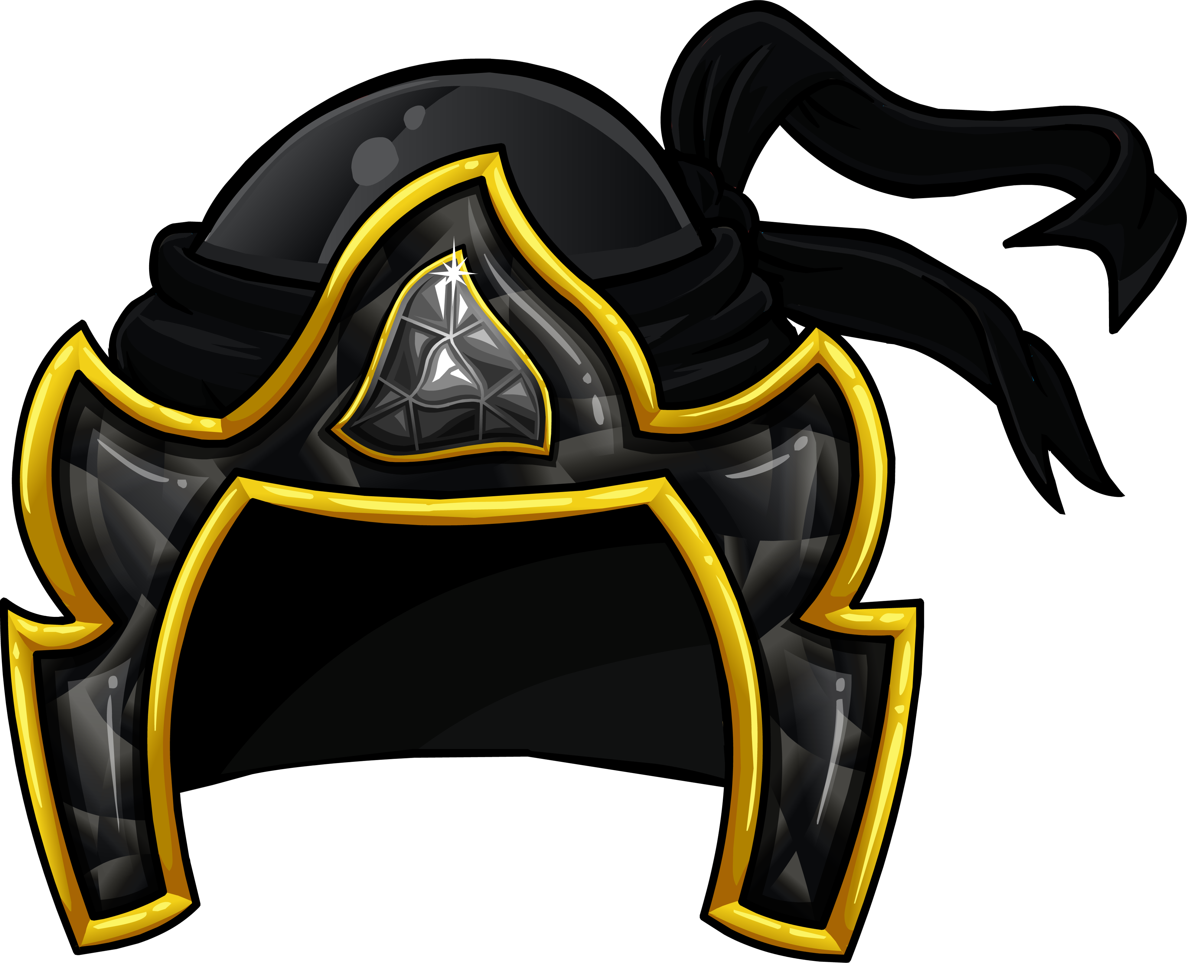 Helmet Of Shadows - Club Penguin Shadow Suit (3925x3183), Png Download