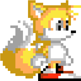 Tails - Imagens Do Tails Em Pixel (380x390), Png Download