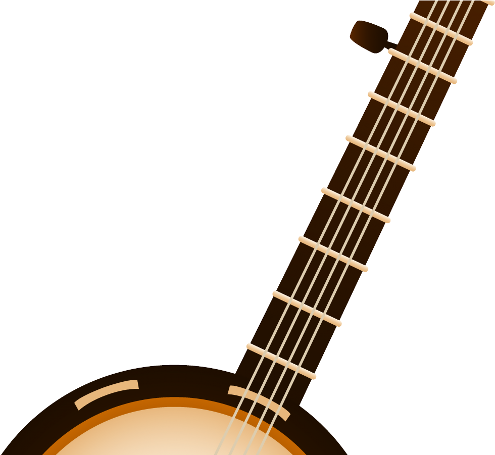 Guitar Clipart Musical Instrument - Banjo Clipart (1440x900), Png Download