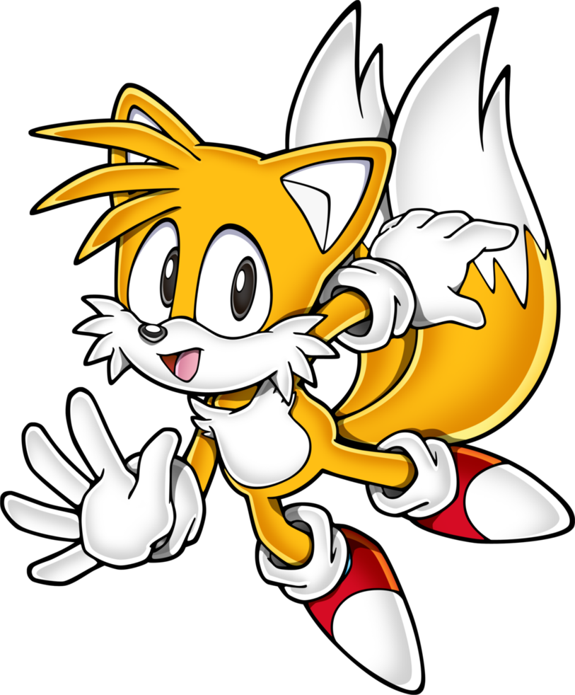 Classic Hyper Tails Png Classic Hyper Tails - Classic Tails Sonic Mania (813x982), Png Download
