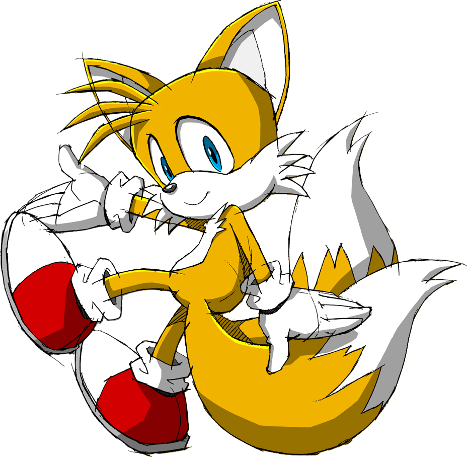 Miles Tails Prower Sitting (928x908), Png Download