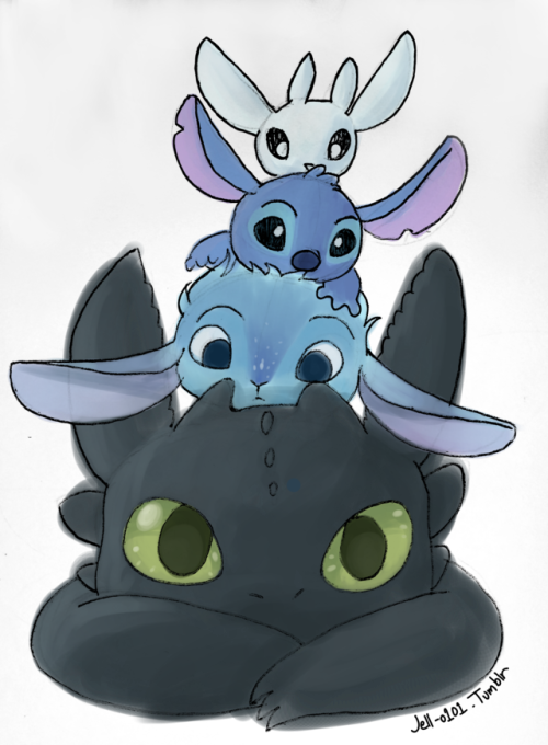 This Took Forever But In The End It Was Worth It And - Ori Stitch (500x680), Png Download